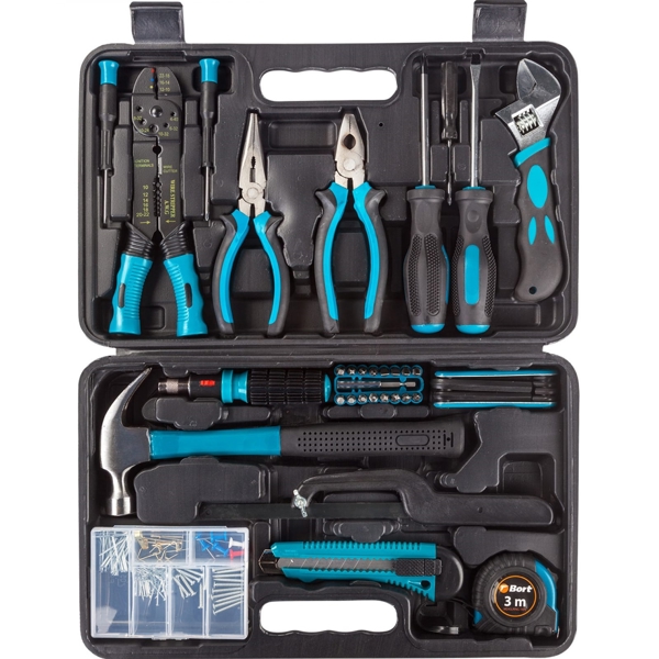 ხელსაწყოების ნაკრები Bort 91279040 BTK-160, 38Pcs Tool Set, Black