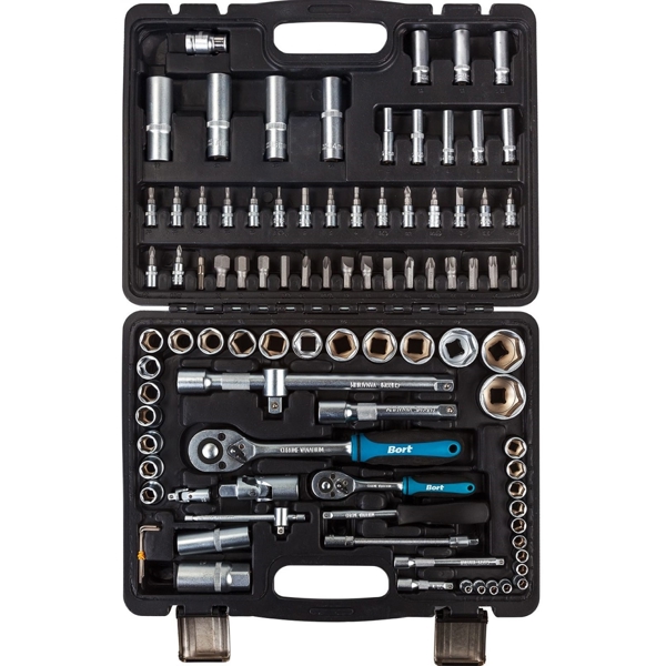 ხელსაწყოების ნაკრები Bort 91279897 BTK-94, 94Pcs Tool Set, Black