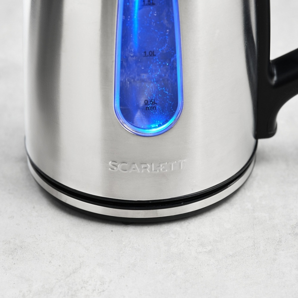 ელექტრო ჩაიდანი Scarlett SC-EK21S101, 2200W, 1.8L, Electric Kettle, Steel