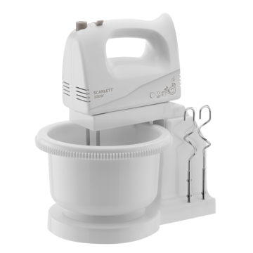 მიქსერი Scarlett SC-HM40B03, 500W, Mixer, White