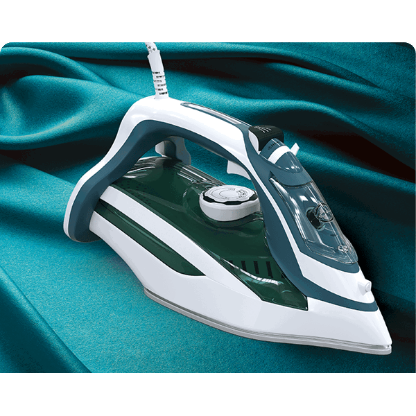 ორთქლის უთო Tesla IR300BL, 2400W, 350ML, Steam Iron, White/Blue