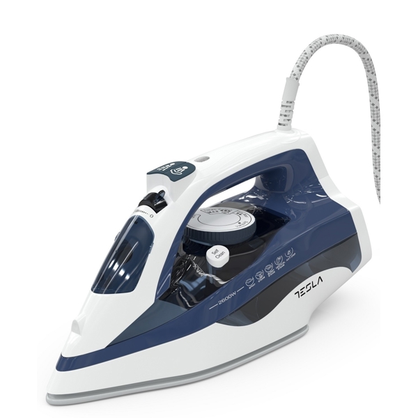 Tesla IR301BL, 2600W, 400ML, Steam Iron, White/Blue