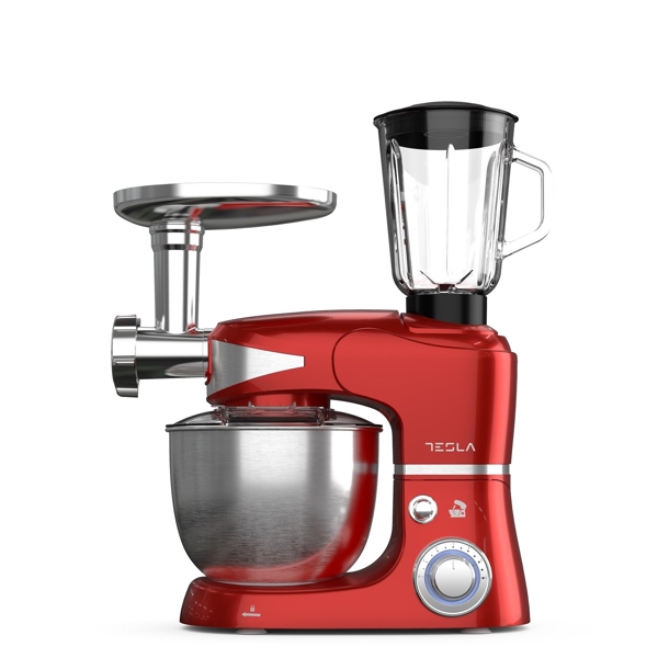 სამზარეულოს კომბაინი Tesla KR600RA, 5L,  Food Processor, Red