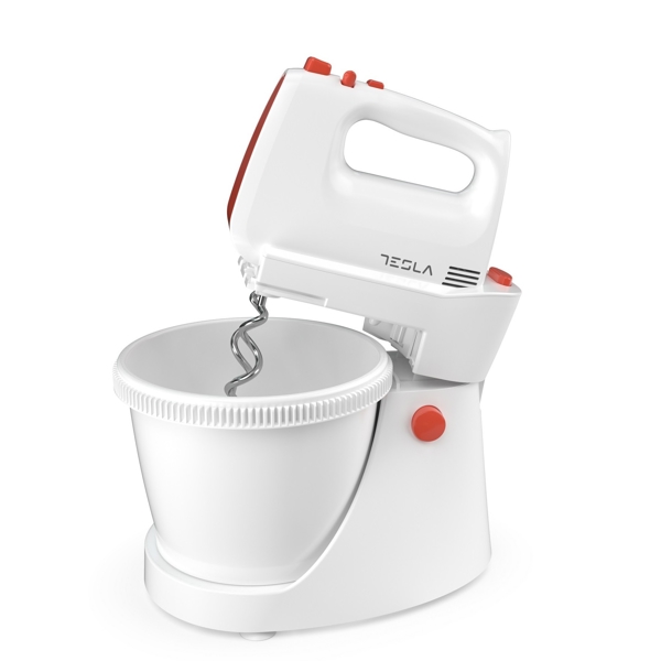 მიქსერი Tesla MX501WRB, 500W, Mixer, White/Red