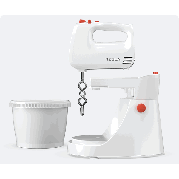 მიქსერი Tesla MX501WRB, 500W, Mixer, White/Red