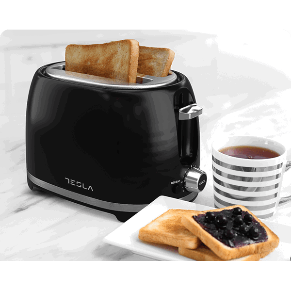 ტოსტერი Tesla TS200BX, 850W, Toaster, Black