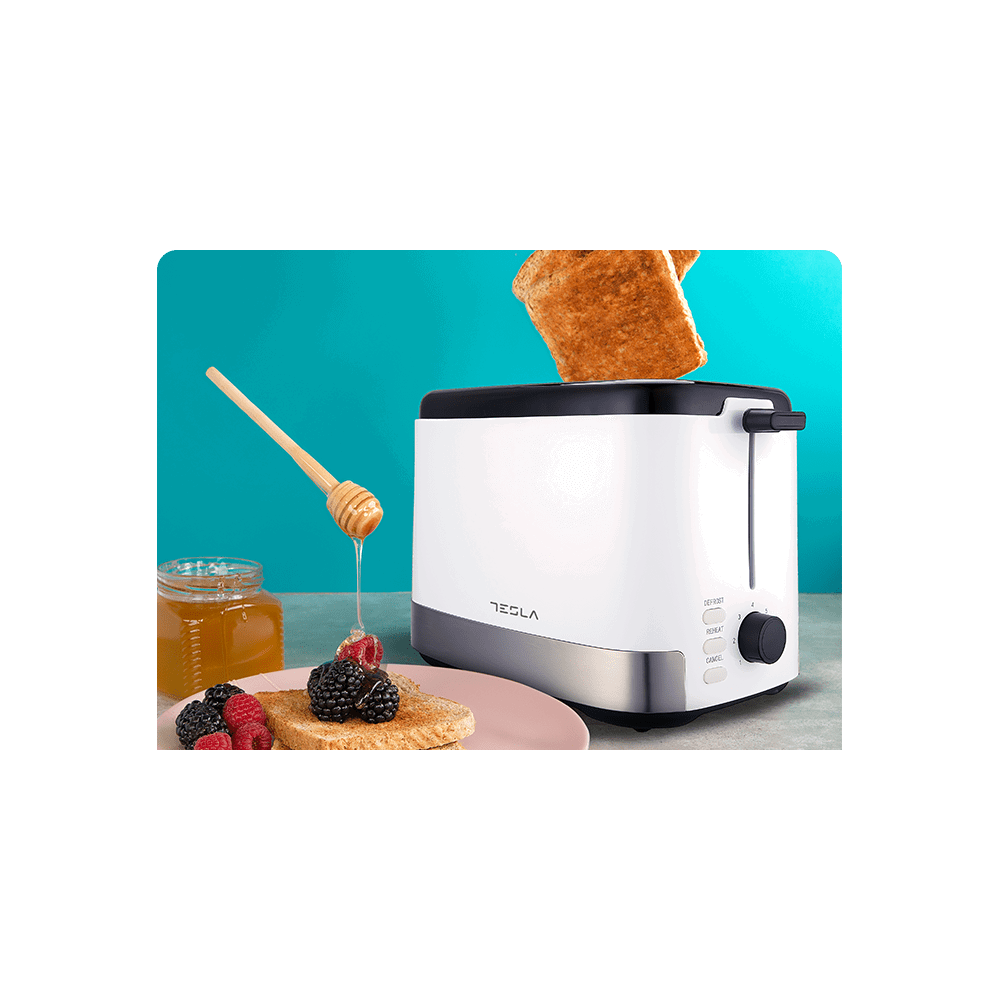 ტოსტერი Tesla TS300BWX, 800W, Toaster, White/Black
