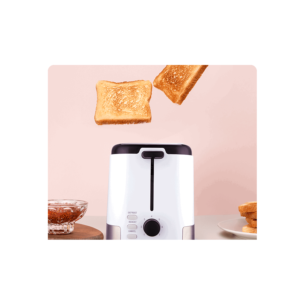 ტოსტერი Tesla TS300BWX, 800W, Toaster, White/Black