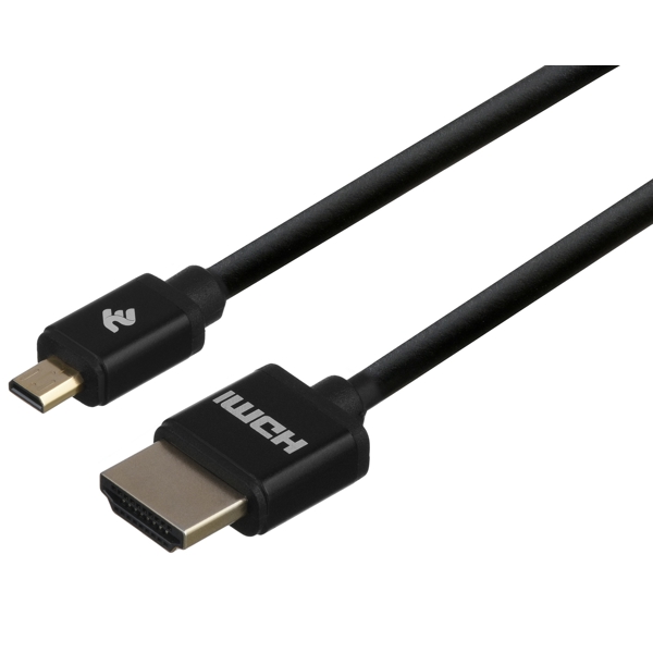 USB კაბელი 2E 2EW-1121-2m, Slim, High Speed, USB 2.0 to Micro USB Cable, 2m, Black