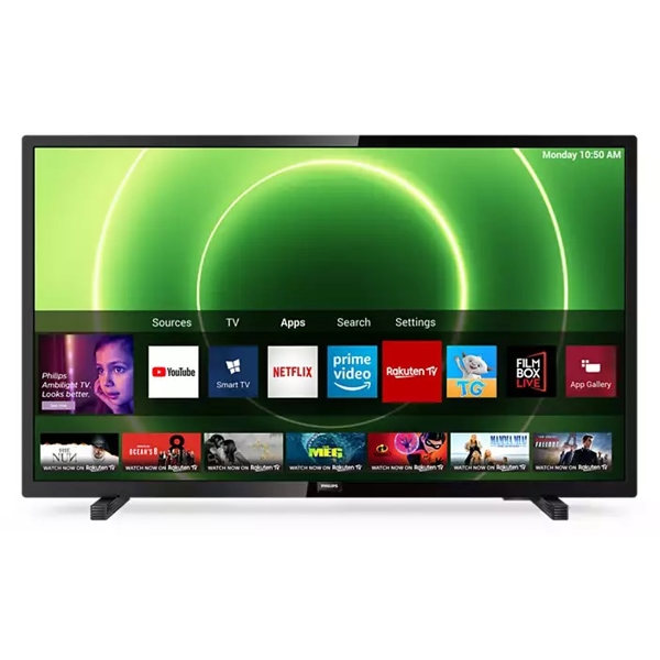 ტელევიზორი Philips 32PHS6605/12, 32", HD, Smart TV, HDMI, USB, CI, RJ-45, Wifi, Black