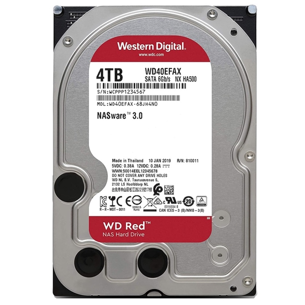 მყარი დისკი Western Digital WD40EFAX, 4TB, 3.5", Hard Drive