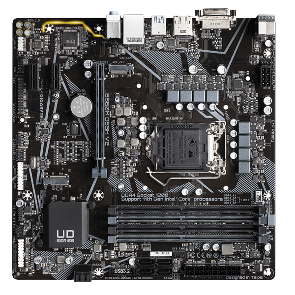 დედა დაფა Gygabite GGB560M_DS3H_V2, LGA 1200, DDR4, DIMM, 128GB