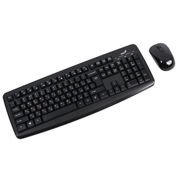 Genius KM-8101, Wireless, USB, Office Keyboard And Mouse, Black