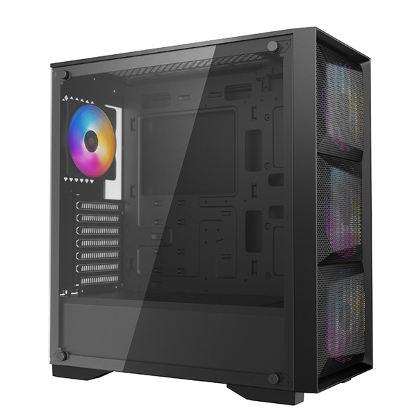 ქეისი Deepcool Matrexx 50 Mesh 4FS, Computer Case, MiddleT, Mini-ITX, Micro-ATX, ATX, E-ATX, USB 2.0, USB 3.0, Black