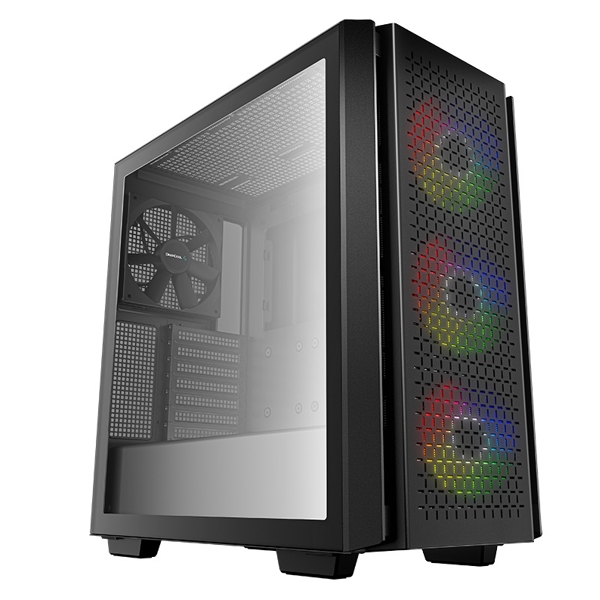 ქეისი Deepcool CG560, Computer Case, MidT, ATX, Mini-ITX, Micro-ATX, E-ATX, 2xUSB 3.0, Black