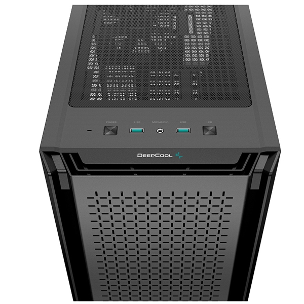 ქეისი Deepcool CG560, Computer Case, MidT, ATX, Mini-ITX, Micro-ATX, E-ATX, 2xUSB 3.0, Black