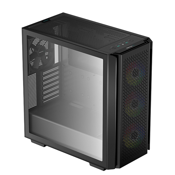 ქეისი Deepcool CG560, Computer Case, MidT, ATX, Mini-ITX, Micro-ATX, E-ATX, 2xUSB 3.0, Black