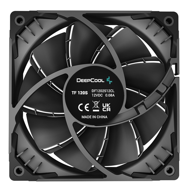 ქულერი Deepcool, TF120 S, 120mm, 1500RPM, Cooler, Black