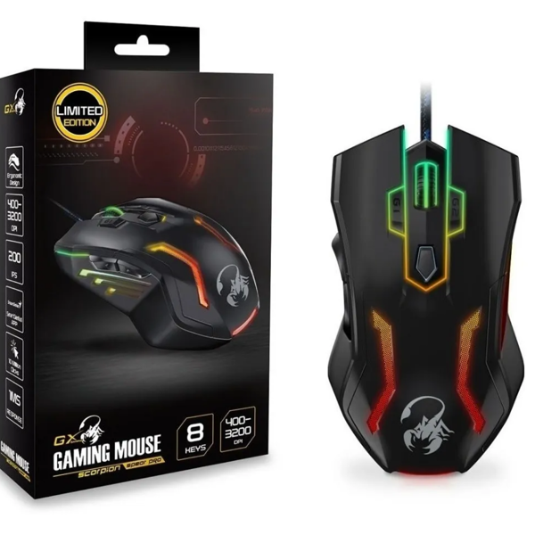 მაუსი Genius Scorpion Spear Pro, USB, Gaming mouse, Black