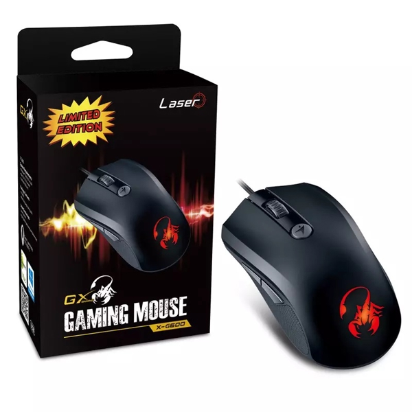 მაუსი Genius X-G600, Wired, Gaming Mouse, USB, Black