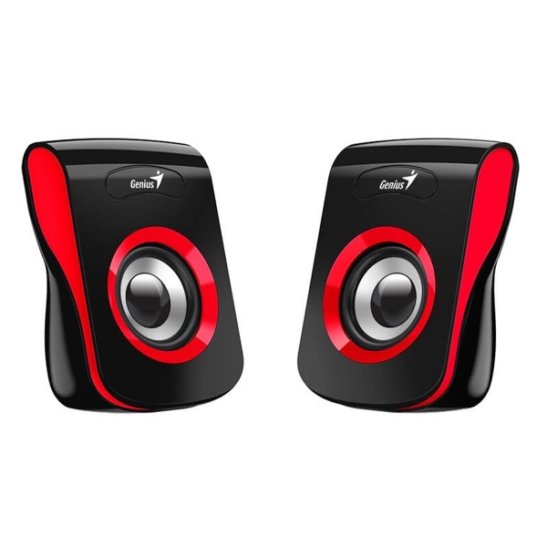 Genius SP-Q180, Speakers, 6W, USB, 3.5mm, Red