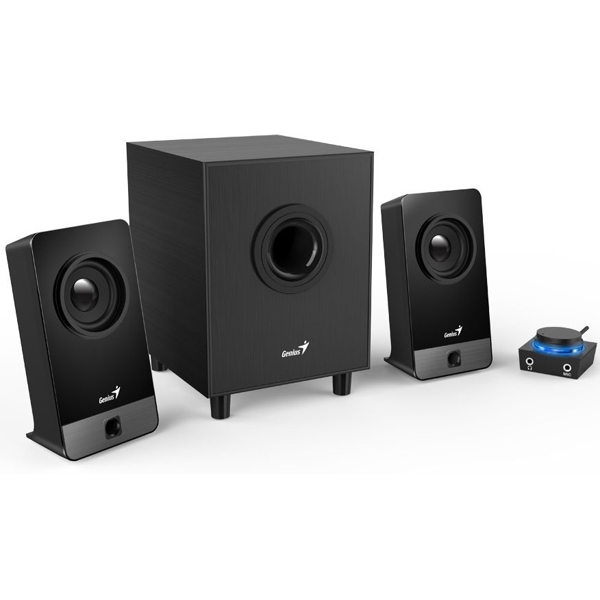 დინამიკი Genius SW-2.1 300X, 2.1 Speakers with Subwoofer, 100-240V/10W, 3.5mm, Black