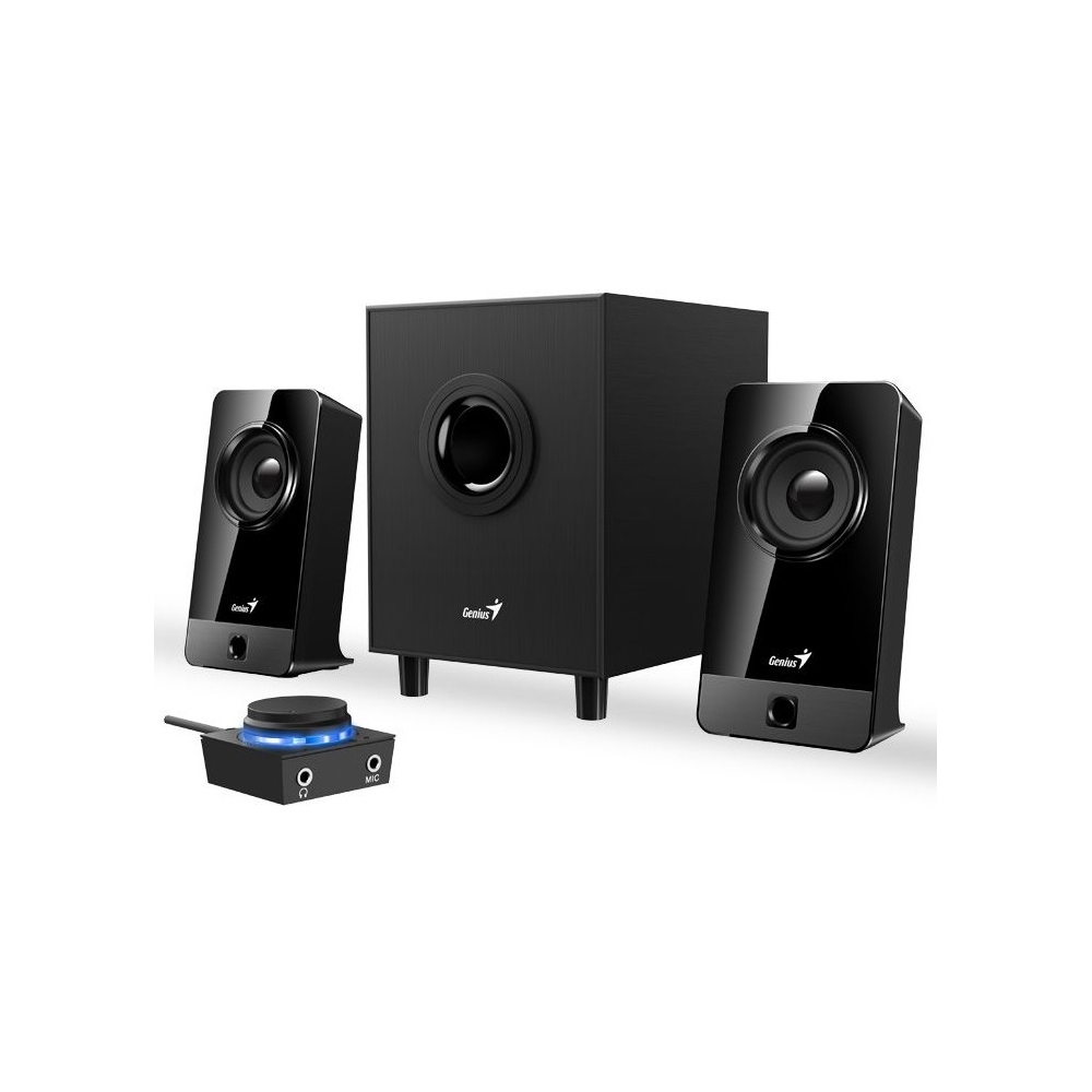 დინამიკი Genius SW-2.1 300X, 2.1 Speakers with Subwoofer, 100-240V/10W, 3.5mm, Black