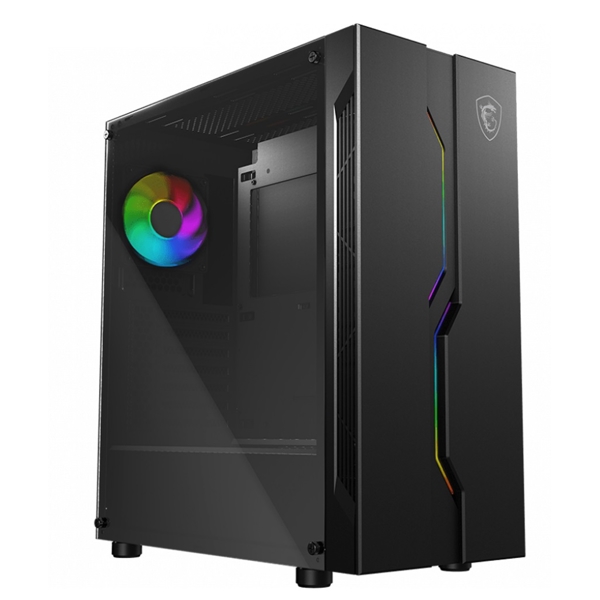 ქეისი MSI MAG VAMPIRIC 010M, Computer Case, MidT, ATX, mATX, Mini-ITX, 2xUSB 2.0, 2xUSB 3.2, Black
