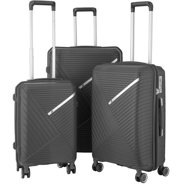 2E 2E-SPPS-SET3-GR, 3in1, Suitcases, Graphite Grey