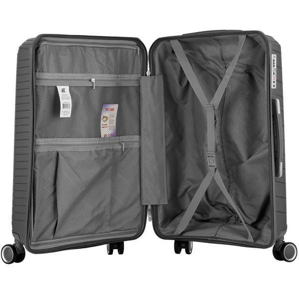 2E 2E-SPPS-SET3-GR, 3in1, Suitcases, Graphite Grey