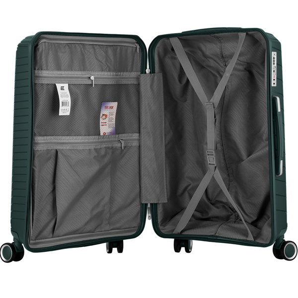 2E 2E-SPPS-SET3-EG, 3in1, Suitcases, Emerald Green