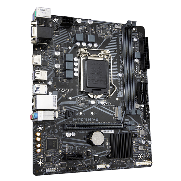 დედა დაფა Gygabite GB-H410M-H-V3, LGA  1200, DDR4, DIMM, 64GB