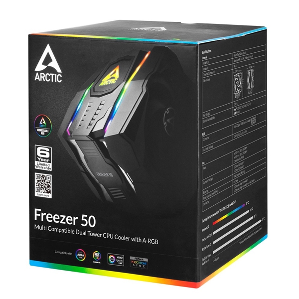 ქულერი Arctic ACFRE00065A, RGB, 120mm, 1800RPM, Cooler, Black