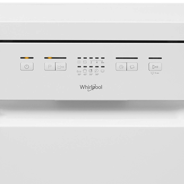 Whirlpool WSFE2B19EU, Inverter, A, 43 Db, Dishwasher, White