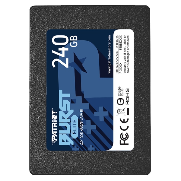 Patriot PBE240GS25SSDR, 240GB, 2.5", Hard Drive