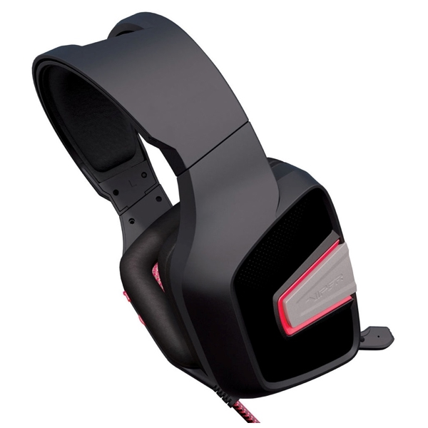 ყურსასმენი Patriot PV3302JMK Viper V330, Gaming Headset, Wired, LED, 3.5mm, Black