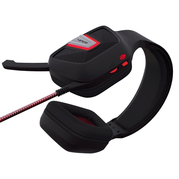 ყურსასმენი Patriot PV3302JMK Viper V330, Gaming Headset, Wired, LED, 3.5mm, Black