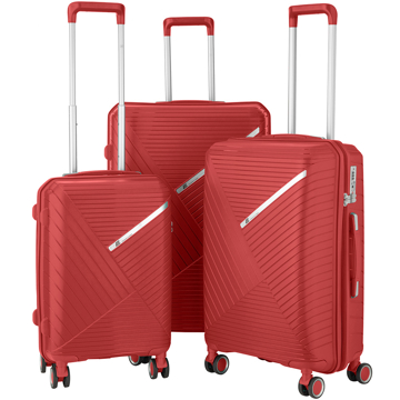 სამოგზაურო ჩანთა 2E 2E-SPPS-SET3-RD, 3in1, Suitcases, Red