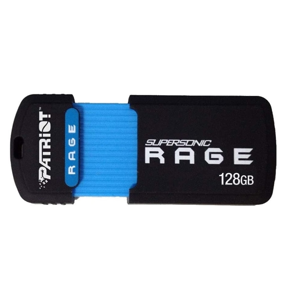 USB ფლეშ მეხსიერება Patriot PEF128GSRUSB, 128GB, USB 3.1, Black/Blue