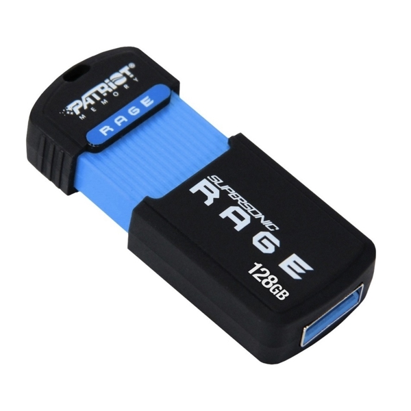 USB ფლეშ მეხსიერება Patriot PEF128GSRUSB, 128GB, USB 3.1, Black/Blue