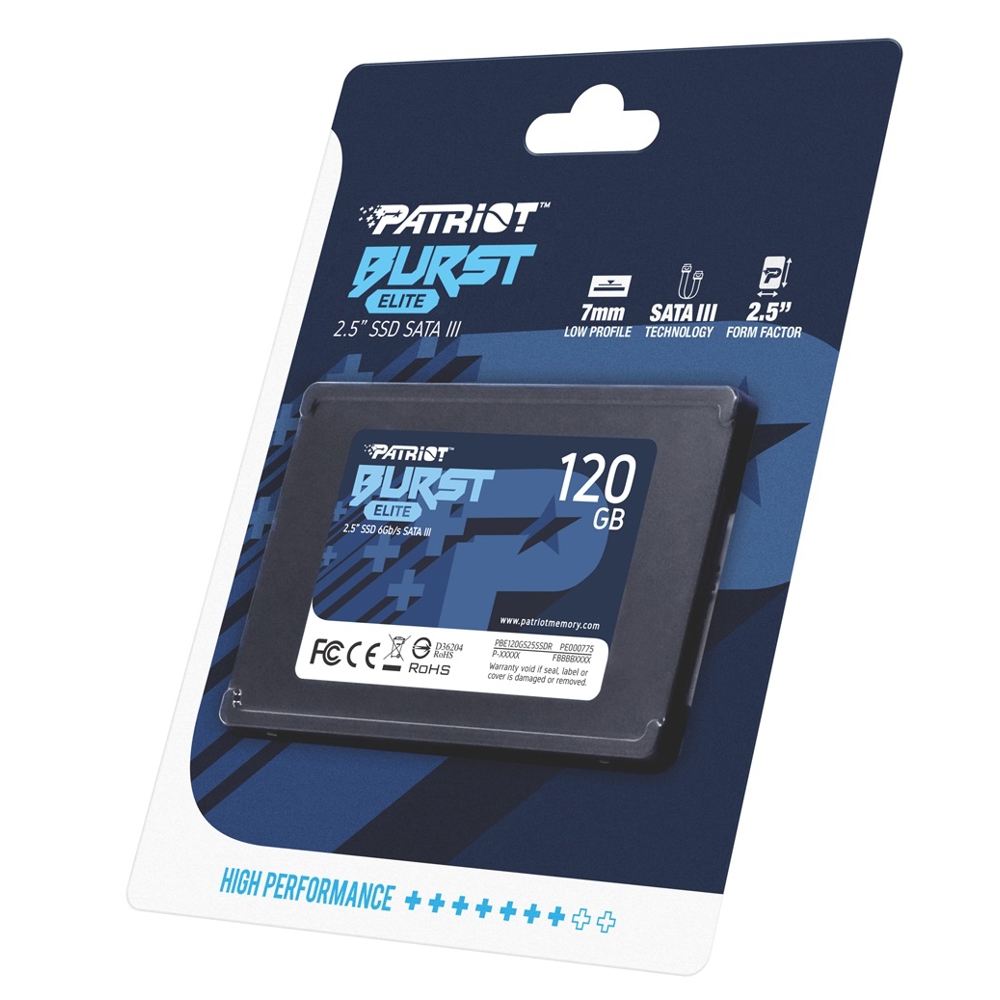 Patriot PBE120GS25SSDR, 120GB, Hard Drive