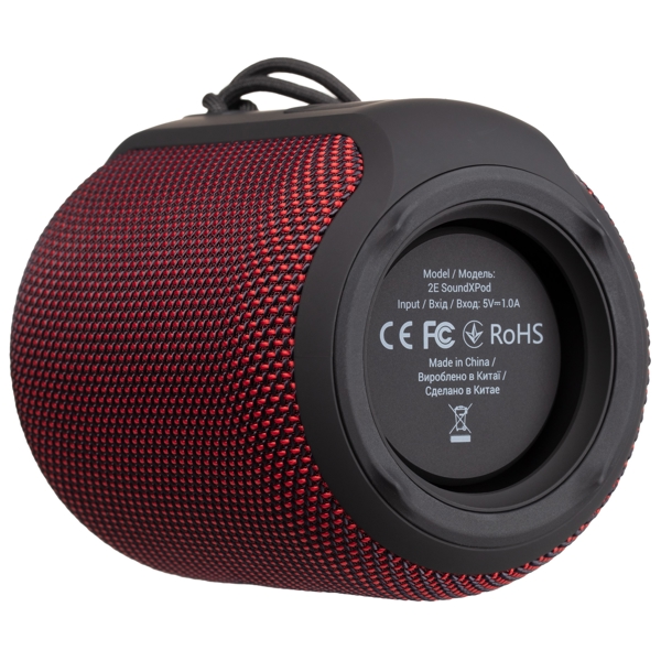 2E 2E-BSSXPWRD, Bluetooth, 3.5mm, Aux, Portable Speaker, Red