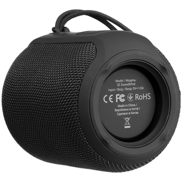 დინამიკი 2E 2E-BSSXPWBK, Bluetooth, 3.5mm, Aux, Portable Speaker, Black