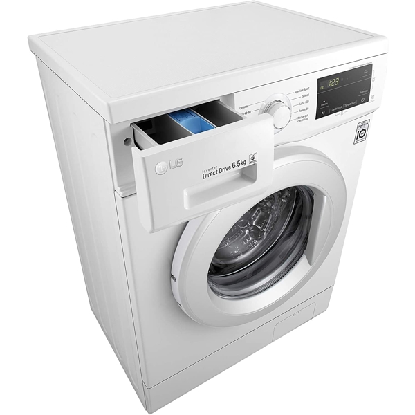 სარეცხი მანქანა LG F2J3WN3WE, 6.5Kg, B, 1200Rpm, Washing Machine, White