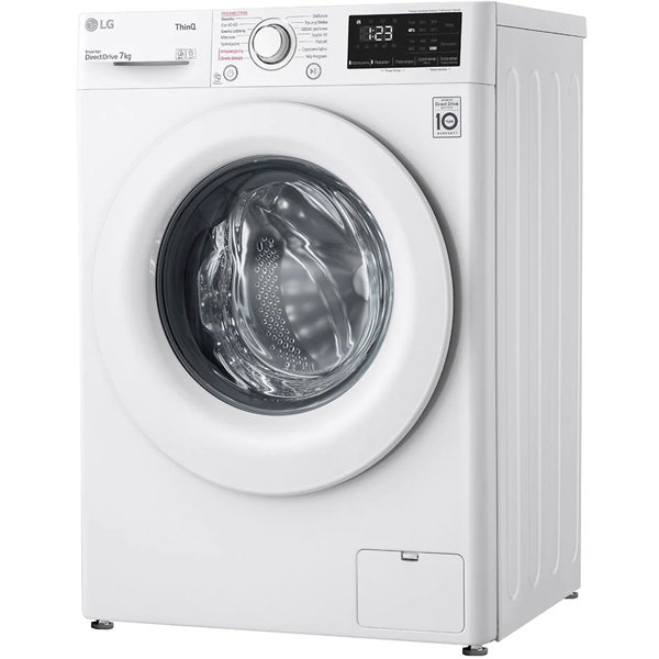 სარეცხი მანქანა LG F2WV3S7S3E, 7Kg, D, 1200Rpm, Washing Machine, White