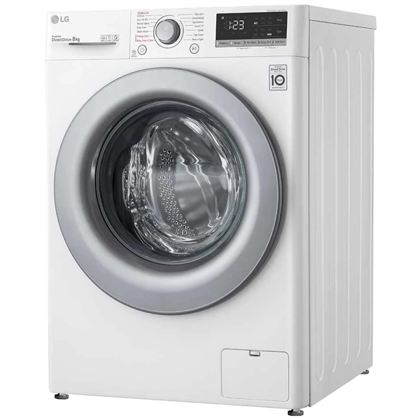 სარეცხი მანქანა LG F4WV308S4U, 8Kg, A+++, 1400Rpm, 73Db, Washing Machine, White