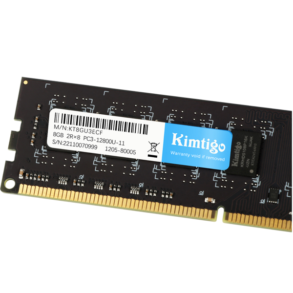 ოპერატიული მეხსიერება Kimtigo KMTU8GF581600, RAM 8GB, DDR3 UDIMM, 1600MHz