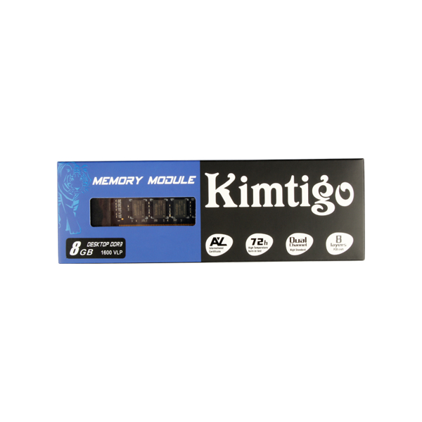 ოპერატიული მეხსიერება Kimtigo KMTU8GF581600, RAM 8GB, DDR3 UDIMM, 1600MHz