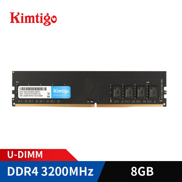 Kimtigo KMKU8G8683200, RAM 8GB, DDR4 UDIMM, 3200MHz