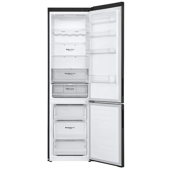 მაცივარი LG GBB62BLFGC, 384L, D, No Frost, Refrigerator, Black